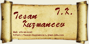 Tešan Kuzmančev vizit kartica